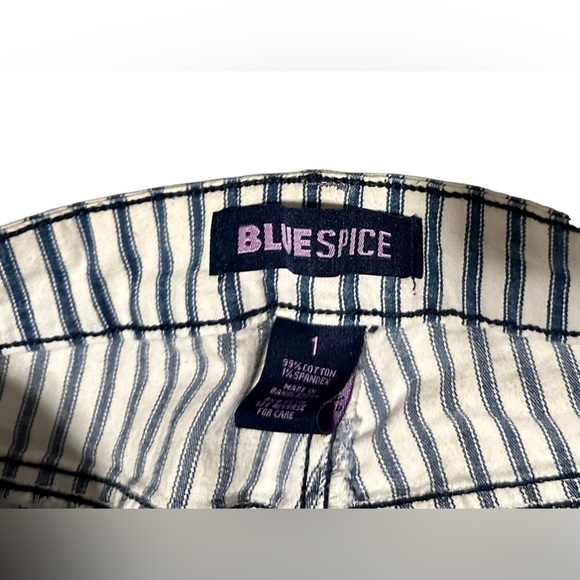 BLUE spice,skinny jeans, white,blue stripe ,size 1 - Picture 3 of 3